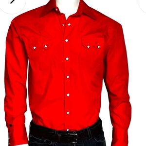 Vintage Red Rockmount Western shirt
